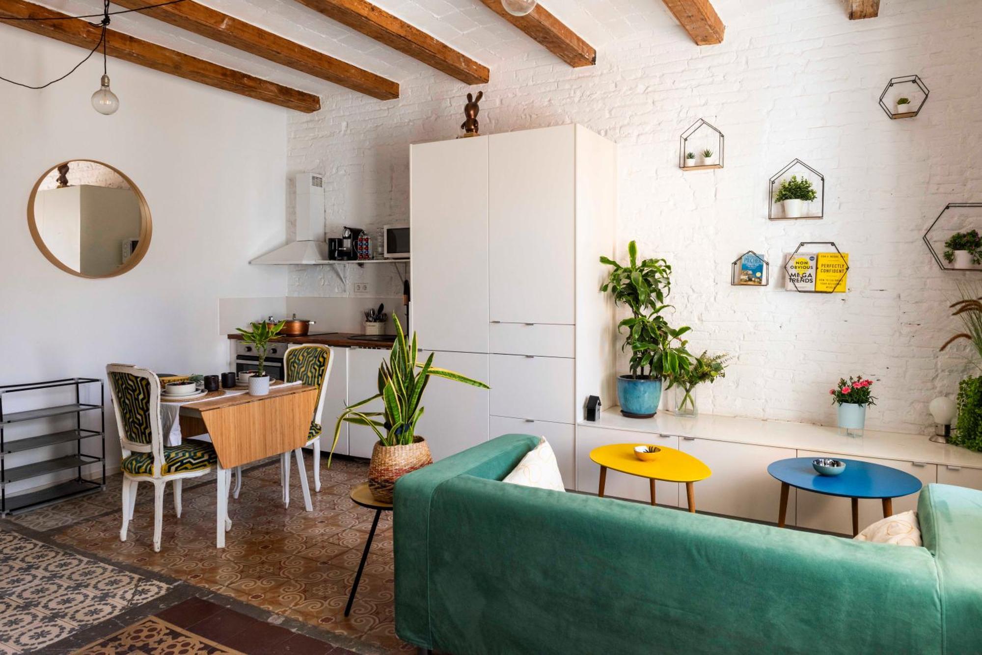 ברצלונה Enchanting 2 Bedroom Flat With Terrace Near Placa Espanya מראה חיצוני תמונה